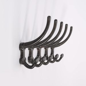 Decorative Cast Iron Heavy Duty Double <b>Wall</b> <b>Hooks</b> Vintage <b>Hooks</b> in Antique Black Coat <b>Hooks</b> <b>Wall</b> Mounted <b>for</b> Mudroom & Hats <b>Keys</b> - Product Image 6