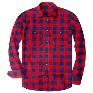 Chemise en flanelle à carreaux à manches longues pour homme, coupe classique, vente en gros 2026, chemise en flanelle pour moto, homme, femme, doublée - Product Image 5