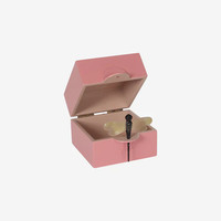 Déclaration chic et charmante Boîte de rangement laquée de libellule décorative de maison lisse et brillante luxueuse