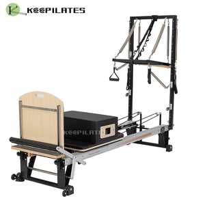 Fabriek Directe Levering Aluminium Hoogwaardige Cama <span class=keywords><strong>Stoel</strong></span> Zwarte Pilates Reformer Met Half Trapeze Te Koop Yoga Studio - Product Image 2