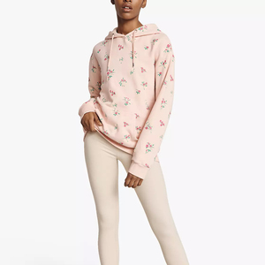Sweat-shirts d'hiver pour femmes à manches longues, doublés de polaire, personnalisables, avec poche avant, écologiques et respirants - Product Image 3