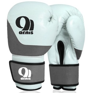 Guantes de Kickboxing Muaythai profesionales de alta calidad, guantes de boxeo de entrenamiento de cuero de vaca con logotipo personalizado para artes marciales - Product Image 6