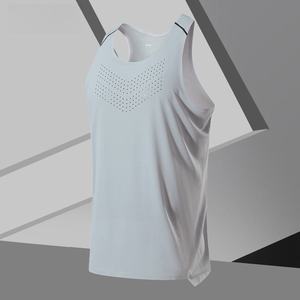 Camiseta Deportiva Ligera para Hombre, Transpirable, de Spandex/Algodón, Tejida, Informal, de Alta Calidad para Gimnasio - Product Image 2