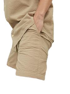 2025กางเกงขาสั้นผู้ชายผ้าฝ้าย100% เทอร์รี่เทอร์รี่โลโก้กำหนดเองรูปแบบสีทึบสไตล์ลำลอง - Product Image 4