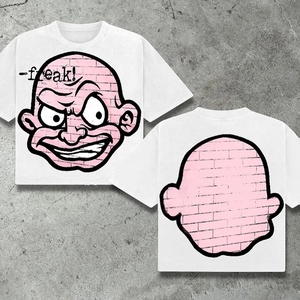 Streetwear fabricant personnalisé T-shirt 300 Gsm T-shirt 100% coton imprimé Dtg Épaule lourde Surdimensionné Boxy t-shirts - Product Image 5