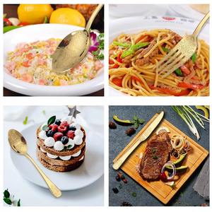 Venta caliente Cubiertos Cuchillo de acero inoxidable Tenedor Cuchara de té Cubiertos Juego de cubiertos ¡Vea los detalles a continuación! - Product Image 2