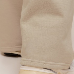 Wholesale Women's Cotton Fleece Jogger <b>Trousers</b> High Waist Breathable Windproof Casual Winter Flat Front Plain Dyed <b>Drawstring</b> - Product Image 4