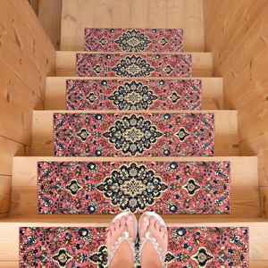 Tapis d'escalier géométrique Kilim, Tapis d'escalier cadeau, Tapis d'escalier fait main - Product Image 3
