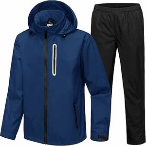 Running hommes grande taille coupe-vent veste en polyester doux pluie veste imperméable pour hommes en gros OEM téléchargé par robe de sport - Product Image 1