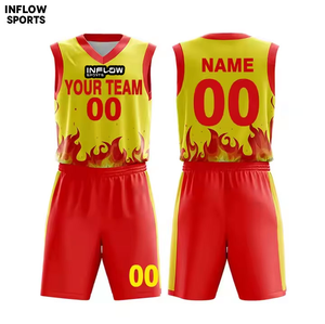 Maillot de basket-ball professionnel pour hommes, séchage rapide, respirant, uniforme avec option de taille plus, nom d'équipe personnalisable imprimé - Product Image 6