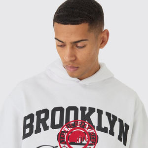 Heavy-Weight <b>Men's</b> Oversize Pullover Hoodie Custom Printed Embroidered Winter Fleece <b>Sweatshirts</b> 3D <b>Plain</b> Dyed Jogger Solid - Product Image 6