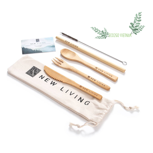 Juego de cubiertos de bambú conveniente de alta calidad/Juego de cubiertos sostenible al por mayor por ECO2GO VIETNAM - Product Image 5