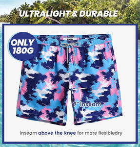 กางเกงว่ายน้ําชายแบบสลิมฟิตป้องกันรังสียูวีกางเกงว่ายน้ําชายแบบสลิมฟิตพร้อมผ้าแห้งเร็วกางเกงว่ายน้ําลายทางผู้ชายแบบสลิมฟิต - Product Image 5