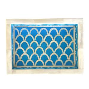 ถาดเสิร์ฟขนาดเล็กทรงสี่เหลี่ยมลายดอกไม้ขนาดมาตรฐานผลิตตามแบบคุณภาพของไข่มุกแม่อินเดีย - Product Image 5