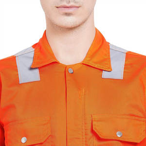 Combinaison de travail pour homme personnalisée, haute visibilité, en polyester, ignifuge, respirante, avec poches, sécurité industrielle - Product Image 5
