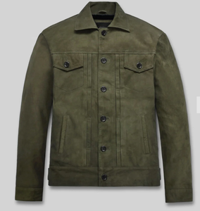 Veste en cuir unisexe modèle 2026 – Écologique, respirante, coupe-vent, col montant, logo frontal, style vintage - Product Image 5