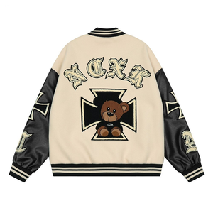 Nouvelle arrivée, veste en laine pour homme, style anime, manches longues, OEM ODM, col montant brodé, motif cœur - Product Image 6