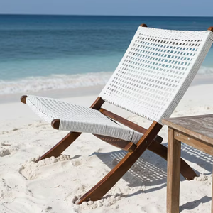 SOLOBEAT Handwoven Rattan Leisure Chair with <b>Wood</b> <b>Legs</b> Eco-Friendly Modern Design - Product Image 1