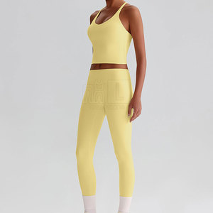 Ensemble de yoga pour femmes, taille mi-haute, service OEM, vêtements professionnels, taille plus, respirant, séchage rapide - Product Image 5