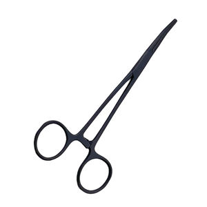 Pince à moustiques chirurgicale incurvée de 5.5 pouces pince de salle de chirurgie en acier allemand enduite de couleur noire - Product Image 2