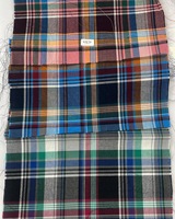 Fabricant Vente en gros Tissus pour chemises à carreaux brossés personnalisés Tissu en flanelle teint en fil de polyester de coton pour chemises, pantalons habillés