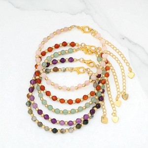 Pulsera de cuentas de piedras preciosas de ónix negro redondo-Pulsera de cuentas de plata 925-Pulsera ajustable hecha a mano al por mayor - Product Image 2