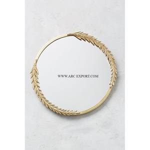 Traditional Newly Arrival <b>Gold</b> Color Wall Hanging <b>Mirror</b> Wholesale Top Quality Round Shape Bathroom and Office Wall <b>Mirror</b> - Product Image 1
