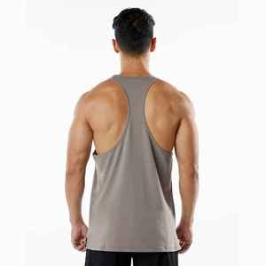 Nouvel arrivage de débardeur décontracté pour hommes de haute qualité 100% coton Design personnalisé motif solide Active Wear Neck Style - Product Image 5