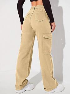 Nuevos Jeans de Mezclilla de Algodón para Mujer, Corte Regular, Cintura Media, Estilo Casual, Ecológicos, Lavables, Color Personalizado, de la India - Product Image 6