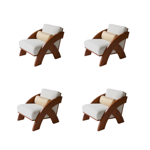 Wholesale Nordic <b>Single</b> Chair Living Room Accent Arm Chair Luxury Modern Lounge <b>White</b> Velvet Chairs - Product Image 6