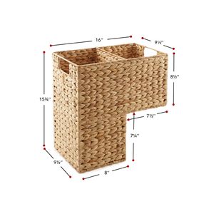 Meilleure vente décor inspiré du panier d'escalier en jacinthe d'eau fabriqué à la main pour le stockage, le transport et l'organisation du ménage - Product Image 5