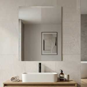 Specchio Reversibile con Bordo Lucidato 80x110 cm con Finitura Liscia Koricini per Bagno - Product Image 1
