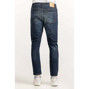 กางเกงยีนส์ทรงตรงเอวกลางสีฟ้าอ่อนแบบสโตนวอช กางเกงทรงดินสอวินเทจ ผ้าถักทอสีสันสดใส น้ำหนักปานกลางสำหรับฤดูหนาว - Product Image 4