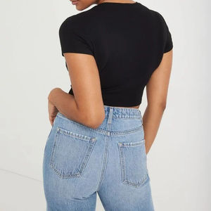 Nouveau stock en vente en ligne haut court design pour femme nouveau dernier style haut court pas cher personnalisé pour femme - Product Image 6