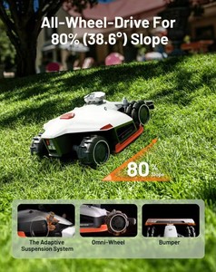 Cortacésped robótico Luba 2 Ai, éxito de ventas, con tracción en las cuatro ruedas, RTK, altura de corte ajustable de 15.8 pulgadas, en venta. - Product Image 5