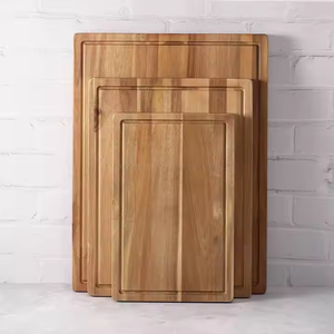 Tabla de cortar de madera natural 100% tamaño personalizable para cocina de glowin fashion - Product Image 2