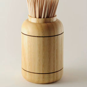 Porte-cure-dents en bois de qualité supérieure, distributeur, bois massif écologique, boîte de rangement pour cure-dents pour la cuisine, la salle à manger, le restaurant - Product Image 4