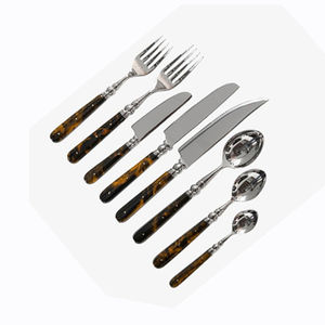 Qualité supérieure attrayant cuivre plaqué ensemble de couverts cuillère fourchette couteau acier inoxydable maison couverts pour mariage fête de mariage - Product Image 3