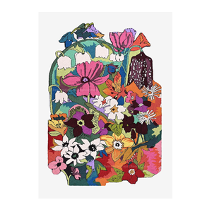 Alfombra Moderna Cuadrada Hecha a Mano de Lana con Diseño Floral, Tamaño Personalizado, Altamente Duradera, Lavable y Antideslizante para Decoración del Hogar - Product Image 1