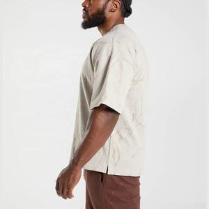 Camisetas extragrandes de algodón 100% de alta calidad, Camiseta lisa de talla grande con diseño estampado de 280gsm de peso pesado - Product Image 3