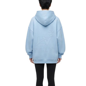 Sweat à capuche oversize pour femme au design moderne, coupe décontractée, tissu doux, vêtement de mode streetwear décontracté - Product Image 2