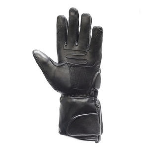 Guantes de cuero de dedo completo para mujer para motocicleta Auto Racing negro/azul equipo de protección de invierno con nombre de equipo impreso personalizado - Product Image 3