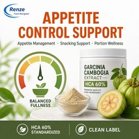 Extrait de Garcinia Cambogia HCA 60% en poudre, extrait de peau de fruit pour la gestion du poids