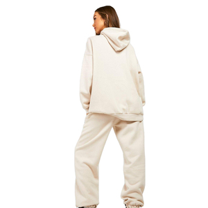 Survêtements d'hiver décontractés pour femmes 100% coton, fitness, grandes tailles XL XXL, logo personnalisé imprimé, respirant, écologique, à capuche - Product Image 3