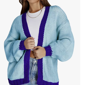 CUSTOM LOGO DIRECT FACTORY NEW ARRIVAL BANGLADESH WOMENS OVERSIZED CHUNKY <b>CARDIGAN</b> SWEATERS OPEN FRONT <b>LONG</b> <b>CARDIGANS</b> KNIT <b>COATS</b> - Product Image 1