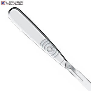 Mango de bisturí manual de acero inoxidable Swann para instrumentos médicos postmortem de autopsia y disección con estándar de seguridad-ML - Product Image 3