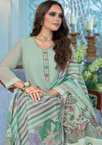 Organza doux à la mode avec broderie Salwar costume femme fabricant de mode de Surat au prix de gros - Product Image 6