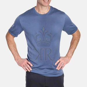 New Arrival Men's Cotton T-Shirts Simple Creative Design Solid Color Short Sleeve <b>Plus</b> <b>Size</b> Formal Style Knitted - Product Image 1