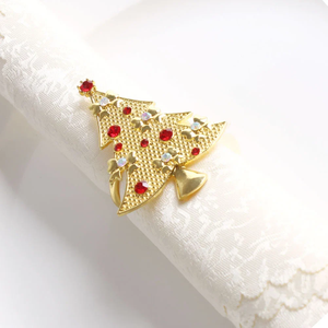 Anillo de servilleta de Metal con cabeza de caballo de estilo más nuevo, anillo de servilleta de boda de Metal de hotel de alta calidad personalizado de oro elegante - Product Image 5