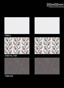 <b>Light</b> Grey Striped Glazed Ceramic Wall Tiles 30x45cm 12x18inch Glossy Kitchen <b>Bathroom</b> Living Room Hotel Customized Color - Product Image 3